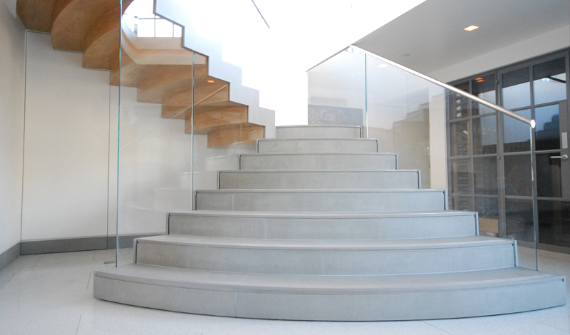 Feature Curve Stairs_Works Ltd_Soho Loft, Wardour Street, London W1